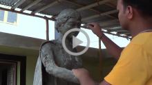 Indian Tribal Drummer - Sculpture