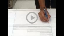 Parallel Horizontal Lines Drawn form Right to Left Vary Length